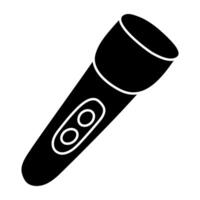 A colored design icon of flashlight vector