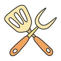 Modern design icon of cooking tools vector