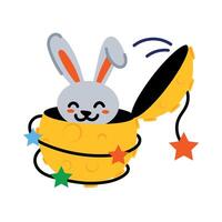 Trendy Easter Bunny vector