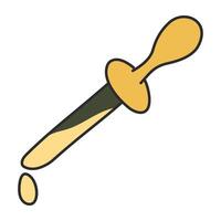 A unique design icon of dropper vector