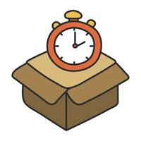 Perfect design icon of delivery time vector