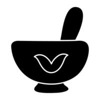 Modern design icon of pestle mortar vector