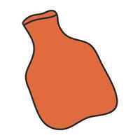 Conceptual flat design icon of rubber bottle vector