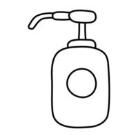 A linear design icon of hand sanitizer vector