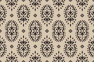 ikat tribal indio sin costura modelo. étnico azteca tela alfombra mandala ornamento nativo boho cheurón textil.geometrico africano americano oriental tradicional vector ilustraciones. bordado estilo.