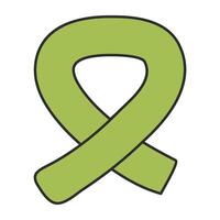 A beautiful design icon of awareness ribbon vector