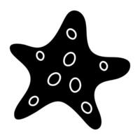 Creative design icon of starfish vector