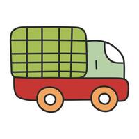 icono de diseño perfecto de furgoneta de carga vector