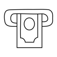 Perfect design icon of money withdrawal vector