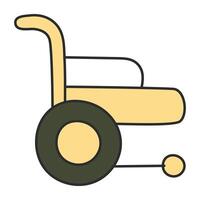Premium download icon of wheelchair vector