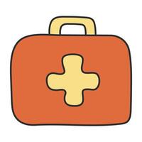 Vector design of first aid kit