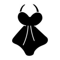 An icon design of dress vector