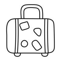 A trendy design icon of luggage vector