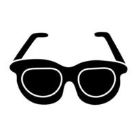 An icon design of glasses vector