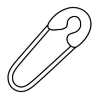 A beautiful design icon of safety pin vector