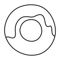 Premium design icon of donut vector