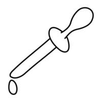 A unique design icon of dropper vector