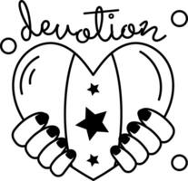 Trendy Devotion Concepts vector