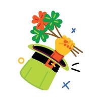 Trendy Patricks Day vector