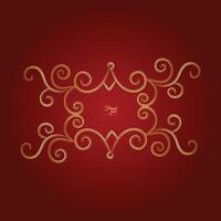 Ornament Picture Frame Border Effect With Flower vector