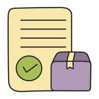 Perfect design icon of logistic list vector