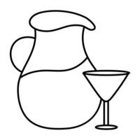 A trendy design icon of beverage vector