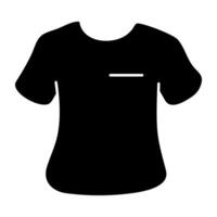 A colored design icon of t shirt vector