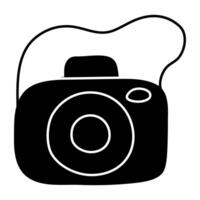 A trendy design icon of camera vector