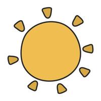 A flat icon design of summer vector