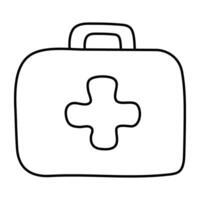 Vector design of first aid kit