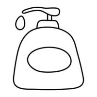 An icon design of soap bottle vector