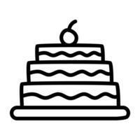 Modern design icon of cake vector