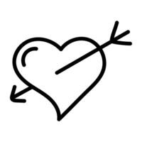 An icon design of cupid heart vector