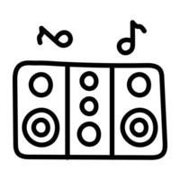 A creative design icon of dj mixer vector