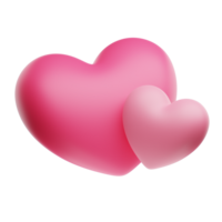 corazón de ilustración 3d png