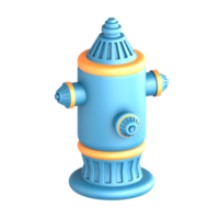 3D Illustration City fire hydrant png