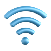 3D Illustration City wifi png