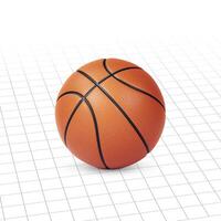 Basketball. On white background graphic lines photo