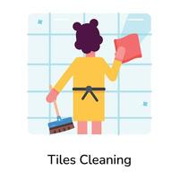Trendy Tiles Cleaning vector