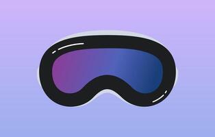 Vector Mixed Virtual Reality Gradient Screen Futuristic