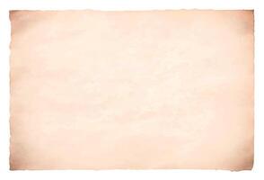 Vector old parchment paper sheet vintage aged or texture isolated on white background.