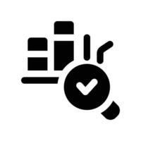 research icon. vector glyph icon for your website, mobile, presentation, and logo design.