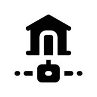 home server icon. vector glyph icon for your website, mobile, presentation, and logo design.