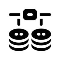 database link icon. vector glyph icon for your website, mobile, presentation, and logo design.