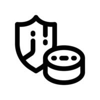 data secure icon. vector line icon for your website, mobile, presentation, and logo design.