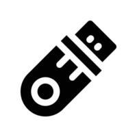 pendrive icon. vector glyph icon for your website, mobile, presentation, and logo design.