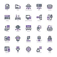 Data Storage icon pack for your website, mobile, presentation, and logo design. Data Storage icon dual tone design. Vector graphics illustration and editable stroke.