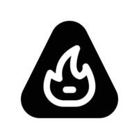 flammable icon. vector glyph icon for your website, mobile, presentation, and logo design.