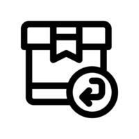 return delivery icon. vector line icon for your website, mobile, presentation, and logo design.