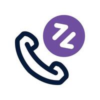 phone call icon. vector dual tone icon for your website, mobile, presentation, and logo design.